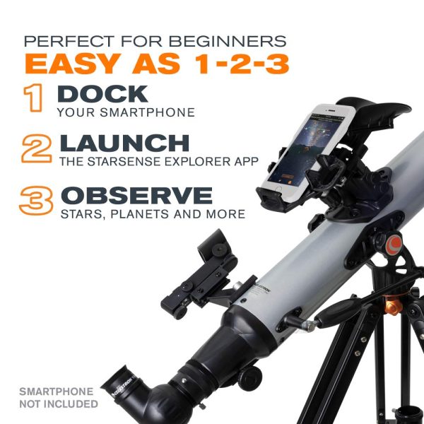Celestron – StarSense Explorer LT 80AZ Smartphone App-Enabled Telescope - Image 4